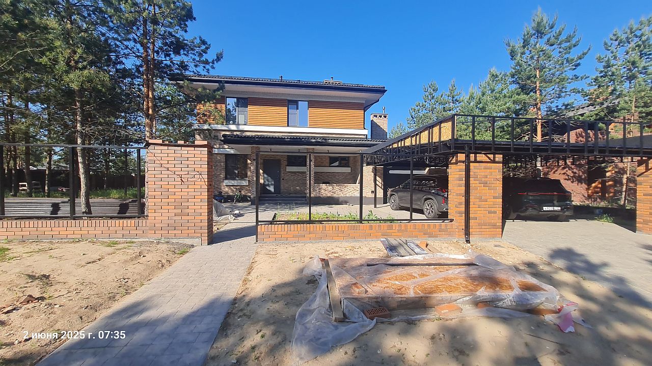 Дом "в стиле Райта" 220 м2 в коттеджном поселке Вилланд